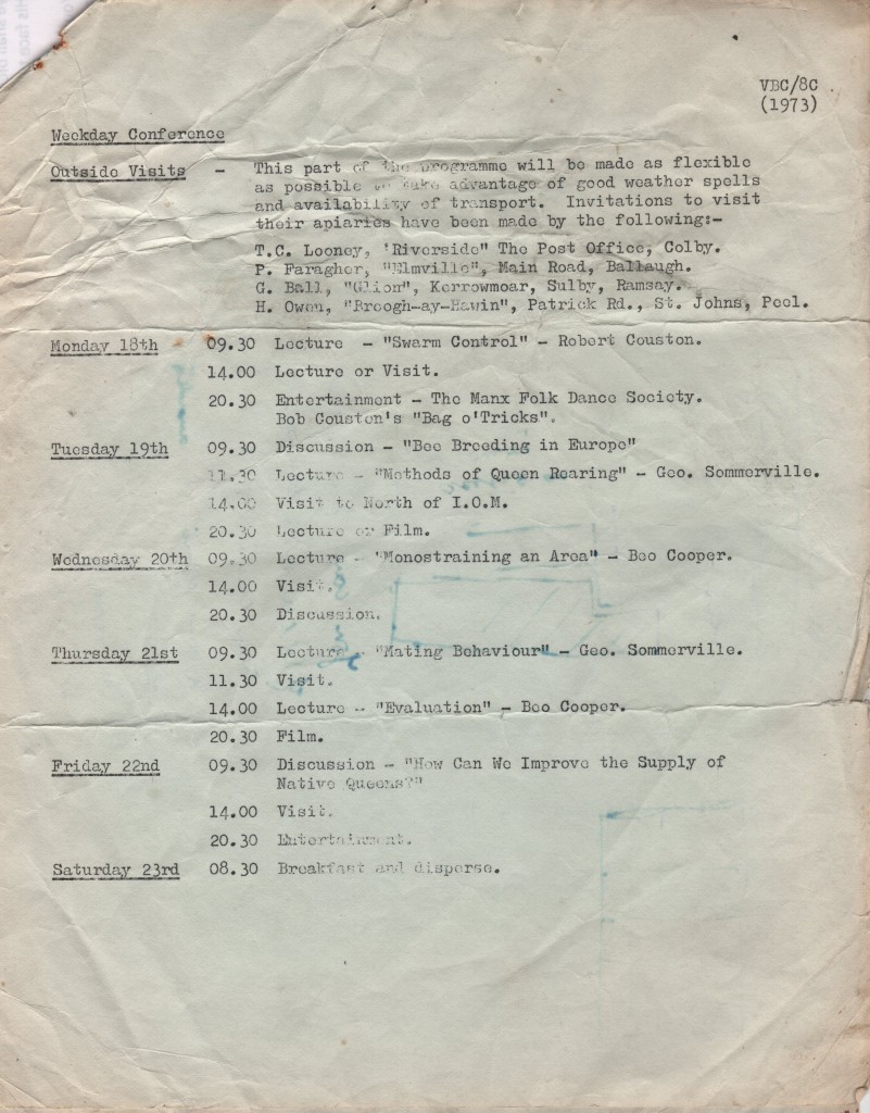 BIBBA Conference 1973 Programme - page 2