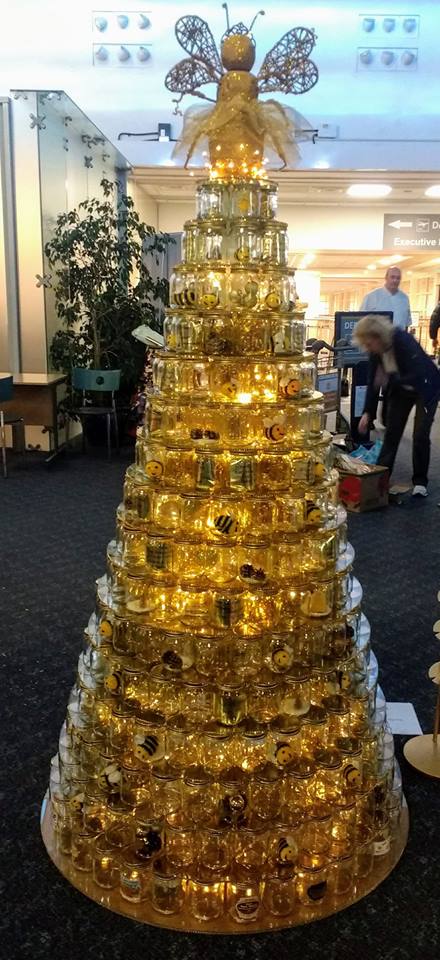 Isle of Man Beekeepers Federation entry in the "2018 Save the Children" Festival of Trees at Ronaldsway Airport